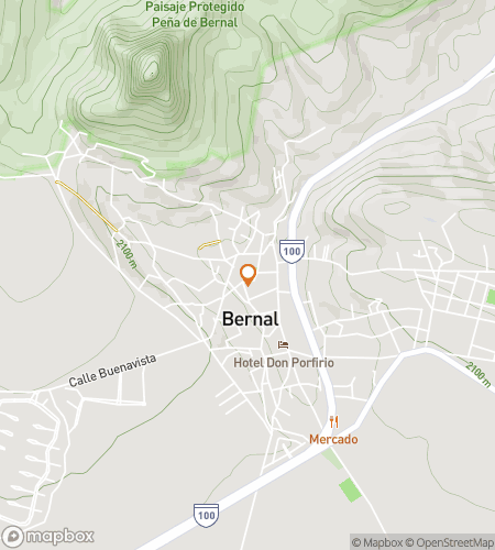 מפת סיור הליכה בציד אוצרות עבור 'Beneath the Peña: The Bernal Hunt'