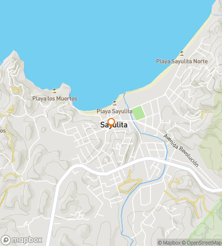 Map of scavenger hunt walking tour for Sayulita: Where the Sun Stays Soft