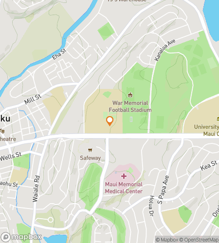Map of scavenger hunt walking tour for Kahului‘s Aloha Adventure Hunt