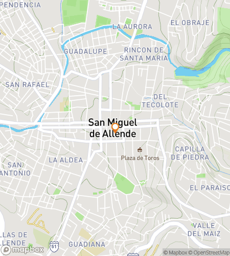 Map of scavenger hunt walking tour for Zona Centro Quest Fiesta