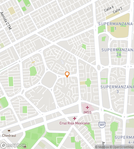 Map of scavenger hunt walking tour for Mercado to Palapas: Cancún's Local Heart