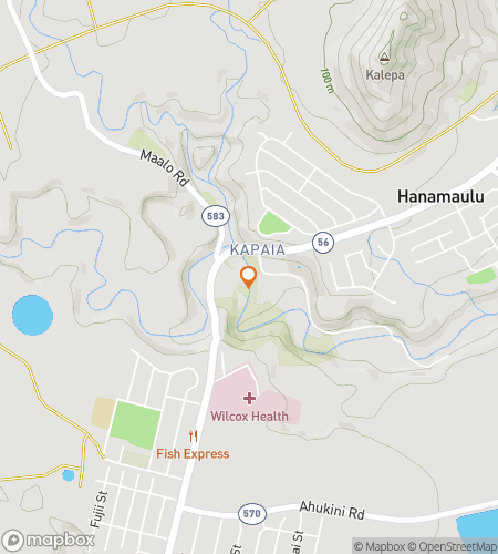 Map of scavenger hunt walking tour for Lihue Scavenger Hunt