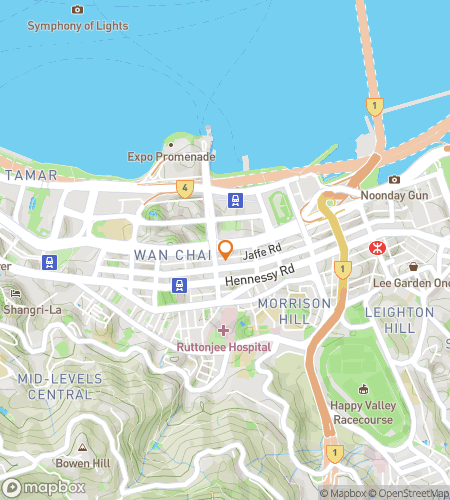 แผนที่ทัวร์เดินตามล่าหาสมบัติสำหรับ Silent Steps of the Past: Hong Kong Ghost Hunt Tour