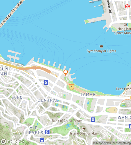 Map of scavenger hunt walking tour for Hong Kong's Harbour & Heritage Hunt