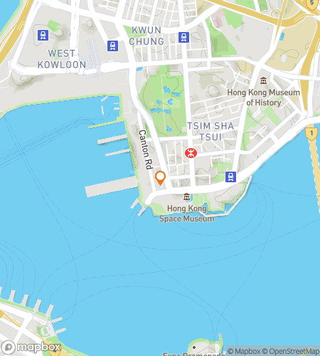 Map of scavenger hunt walking tour for Clocks, Ferries & Kung Fu: The TST Harbourfront Hunt