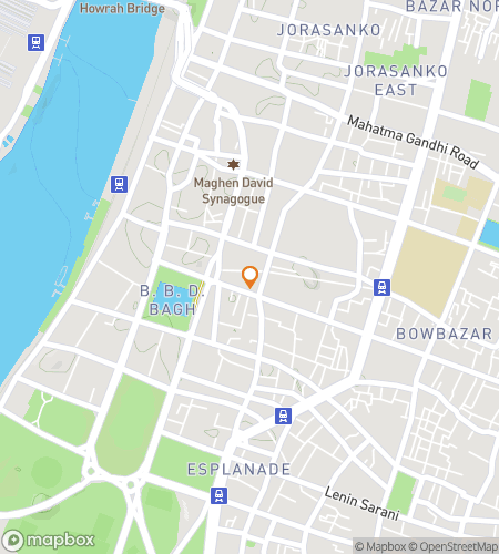 Mapa pěší prohlídky se sbíráním předmětů pro Fog Over the Hooghly: A Kolkata Spooky Hunt