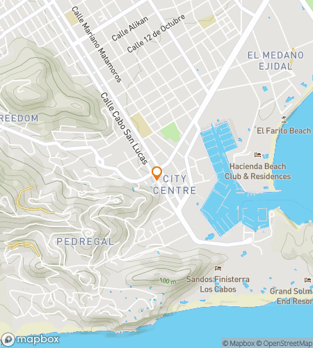 Map of scavenger hunt walking tour for Caboose the Fun&colon; Cabo San Lucas&excl;