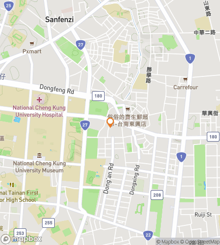 Map of scavenger hunt walking tour for Temples & Traditions: The Tainan Hunt