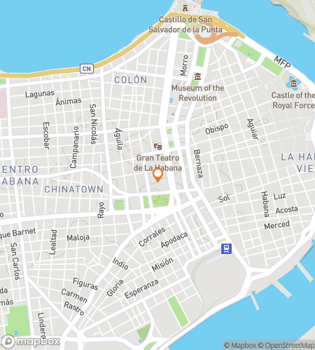 Map of scavenger hunt walking tour for Old Havana Unveiled