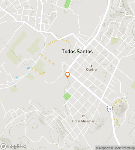 Map of scavenger hunt walking tour for Todos Santos: Baja’s Artistic Soul