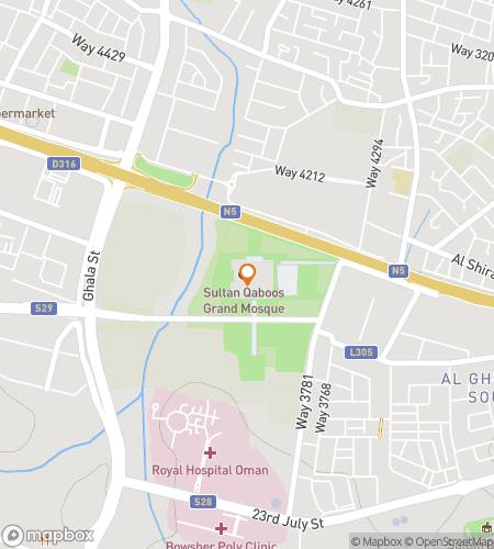 Map of scavenger hunt walking tour for The Jewel of the Coast: Tales of Muscat