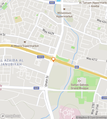 Map of scavenger hunt walking tour for The Jewel of the Coast: Tales of Muscat