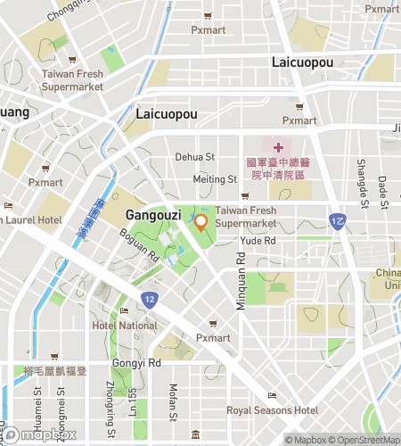 Map of scavenger hunt walking tour for Nature, Knowledge & Creativity: Taichung Hunt