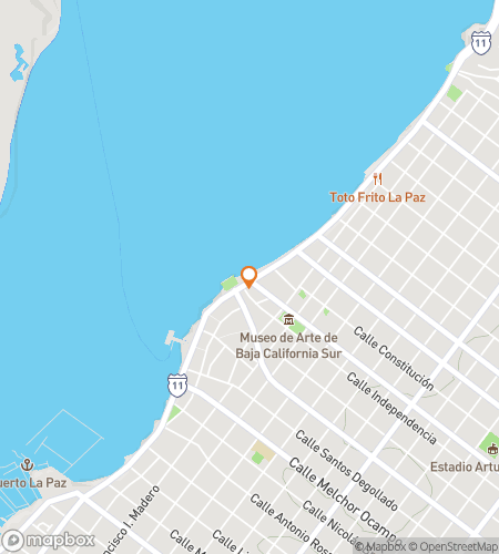 Map of scavenger hunt walking tour for Paz It On: The Baja Bliss Hunt