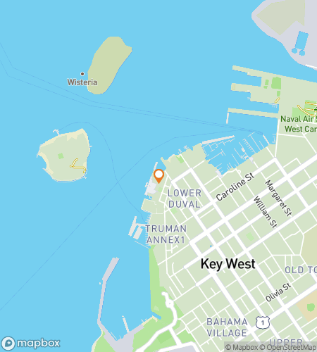 Map of scavenger hunt walking tour for Key West Ghost Hunt