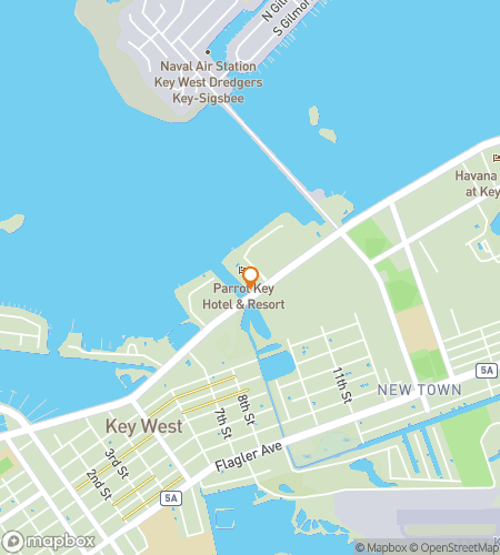 Map of scavenger hunt walking tour for Key West Florida Bar Hunt