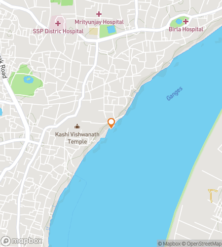 Map of scavenger hunt walking tour for Varanasi: The Eternal City of India
