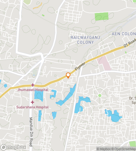 Map of scavenger hunt walking tour for Varanasi: The Eternal City of India