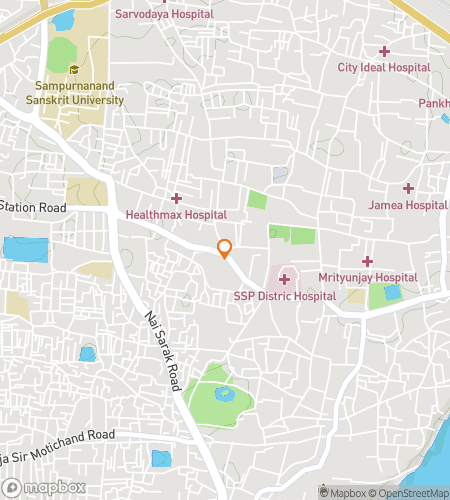 Map of scavenger hunt walking tour for Varanasi: The Eternal City of India