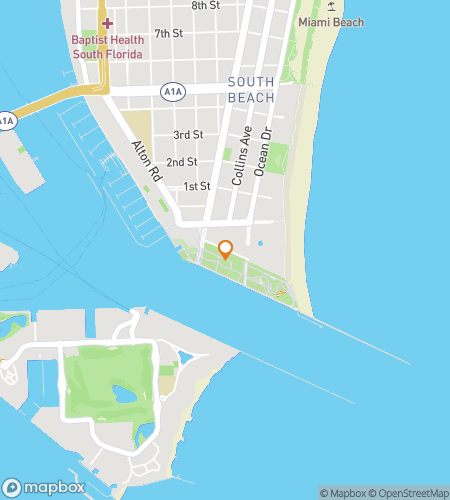 Map of scavenger hunt walking tour for Sun, Sand & South Pointe Park Hunt