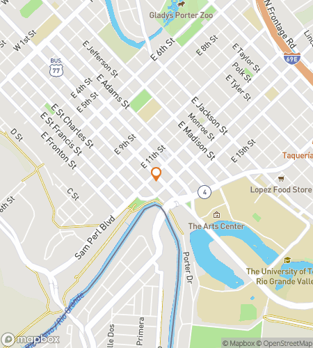 Map of scavenger hunt walking tour for Brownsville Scavenger Hunt