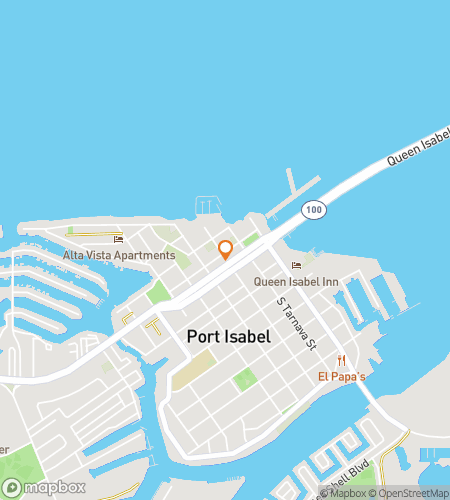 Map of scavenger hunt walking tour for Piering for Port Isabel Treasures