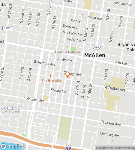 McAllen Uncovered: A Downtown Adventure Quest के लिए स्कैवेंजर हंट वॉकिंग टूर का नक्शा