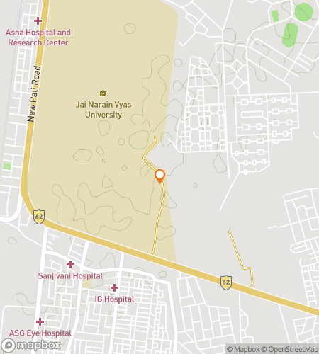 Map of scavenger hunt walking tour for Jodh-pursuit: Racing Through the Blue City