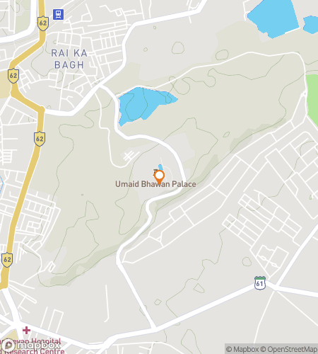 Map of scavenger hunt walking tour for Jodh-pursuit: Racing Through the Blue City