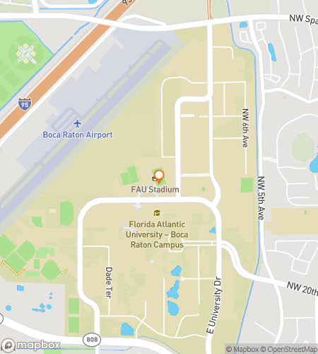 Mapa pěšího scavenger hunt pro Florida Atlantic University Hunt