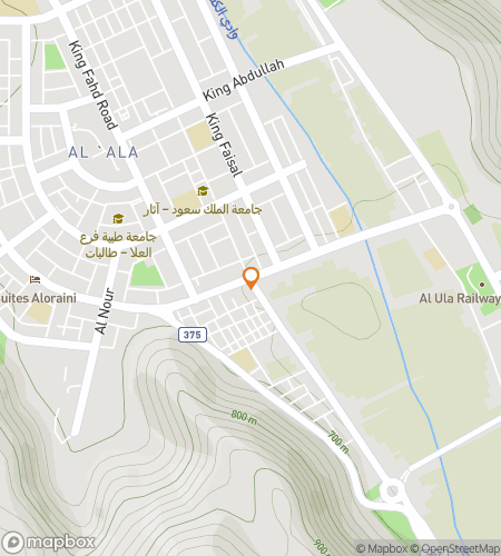 Map of scavenger hunt walking tour for Ula-la!: The Desert Wonder Chase