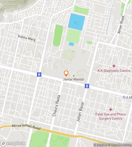 Карта пешеходного квеста для Jaipur Royal Jamboree