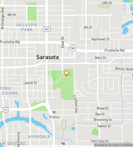 Map of scavenger hunt walking tour for Payne Park Pursuit