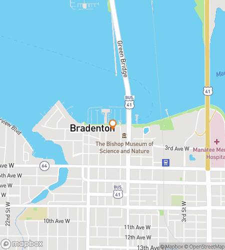 Map of scavenger hunt walking tour for Palmetto‘s Playful Pursuit