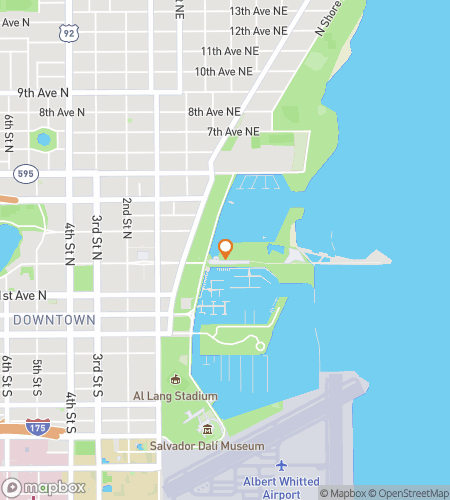 Map of scavenger hunt walking tour for Echoes on the Bay: A Haunted St. Pete Hunt