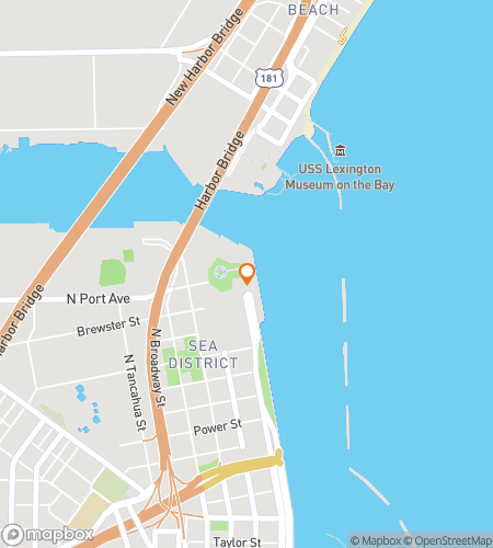 Map of scavenger hunt walking tour for Sparkling City by the Sea 