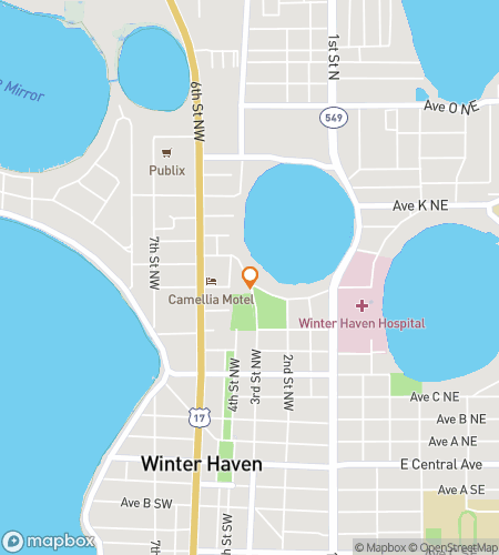 Mapa «Scavenger Hunt» pěší prohlídky pro Winter Haven «Scavenger Hunt»