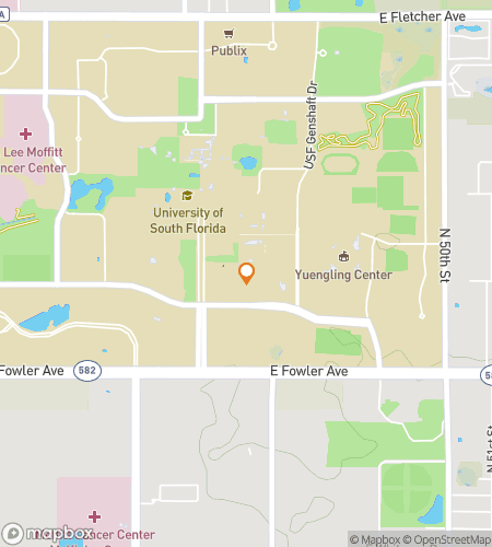 Map of scavenger hunt walking tour for Bulls on the Loose: The USF Campus Quest