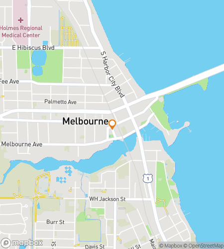 Map of scavenger hunt walking tour for The Manatees of Melbourne