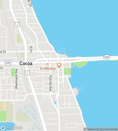 Map of scavenger hunt walking tour for Cocoa-Nuts About Downtown Cocoa!