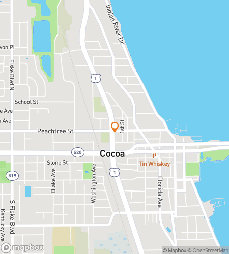 Downtown Cocoa -seikkailuhaasteen k&auml;velykierroksen kartta