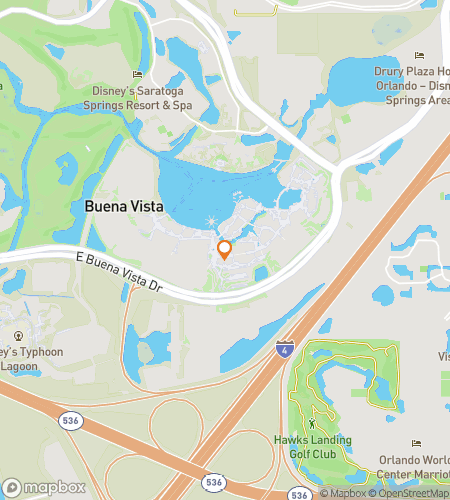 Map of scavenger hunt walking tour for Disney Springs Dash