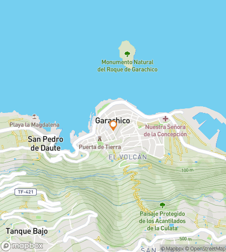 Map of scavenger hunt walking tour for The Hidden Harbor Hunt of Garachico