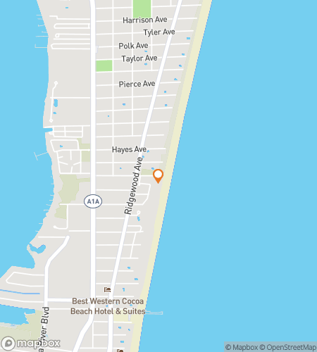 Map of scavenger hunt walking tour for Cape Canaveral Scavenger Hunt