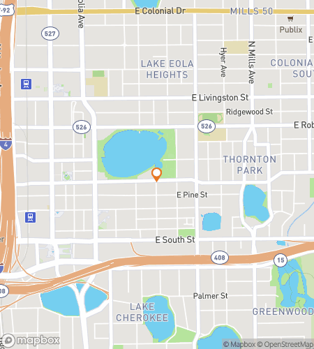 Map of scavenger hunt walking tour for Lake Eola Swan-tastic Scavenger Hunt