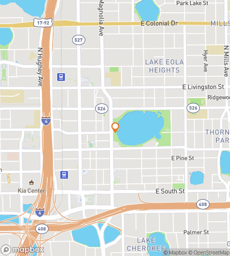 Карта пешеходного квеста для аудиотура по Орландо