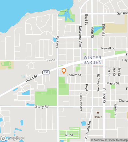 Map of scavenger hunt walking tour for Haunt & Seek: Winter Garden Hunt