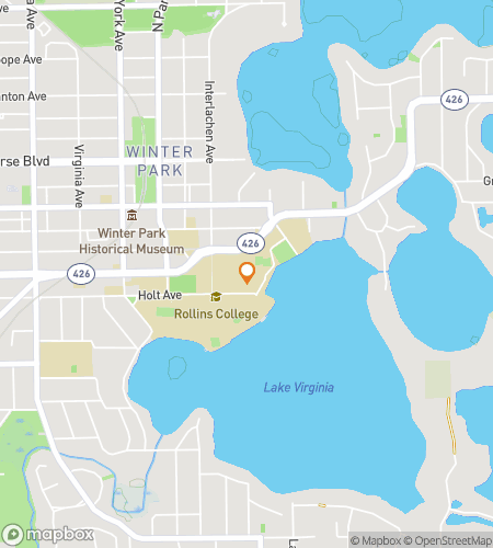 Χάρτης περιήγησης με τα πόδια για το κυνήγι θησαυρού Rollins College Hunt