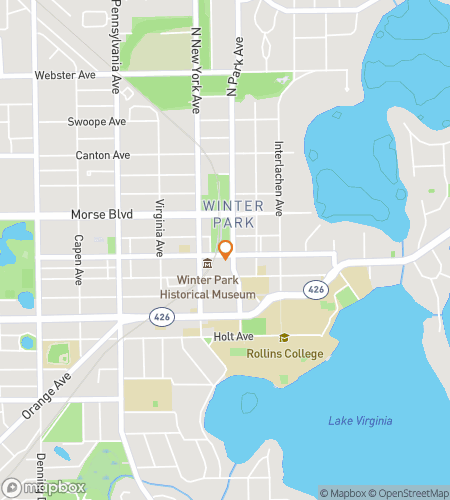 Map of scavenger hunt walking tour for Feel the Adventure Breeze at Winter Park