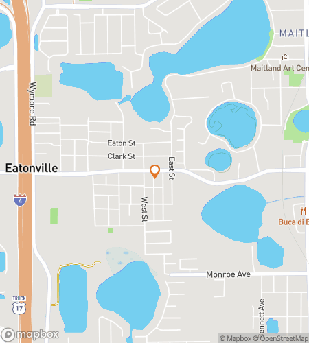 Mapa pěší prohlídky s hledáním pokladů pro Eatonville Escapades & Treasures Hunt